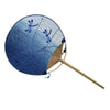 Cadeau Rond Éventail Coton Manuel Libellule Bleu