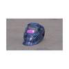 Auto Dimming Welding Helmet in Shiny Blue Shade & Amazing Spider Web Design