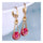 Lifelong Love AAA Zircon Earrings    gold plated red zircon