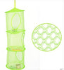 New Hanging Polyester Mesh Storage Basket Toys Organizer 3 Compartments