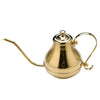 Acier Inoxydable Cafetière avec Long Bouche en Or