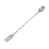 10pcs Stainless Steel Double-sided Nonmagnetic Bartender Spoon Fork 12 inch