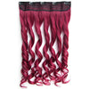24" 60cm Long Colorful Straight Hair  5 Clips hair extenstion Curly Solid Color