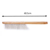 2 Row Bee Honey White Brush Beekeeping Equipment Soft and won't hurt bee