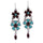 the teardrop-shaped earrings BROWN