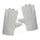 one pair Welding Work Universal Protection Gloves Canvas Full Cotton 24cm Grey N