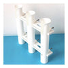 Plastic Tube Fishing Rod Holder Rack for Yacht with 3 Tubes