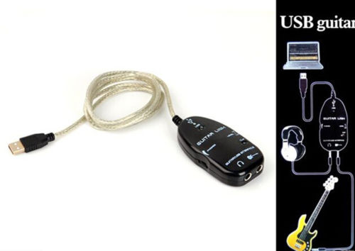 USB Guitar Link Cable Effect Amp Recording