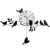 Wall Clock Bird Creative Iron Gift