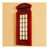 Europe Vintage Red Telephone Booth Bar Wall Hanging Decoration