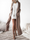 Beige Waterfall Lapel Longline Open Front Trench Coat Jacket