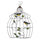 Modern Iron Bird Cage Wall Hanging Decoration   A