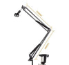 Portable Desk Microphone Mic Suspension Boom Scissor Arm Stand Holder For Studio