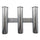 316 Stainless Steel Fishing Rod Holder Yacht 3 Poles