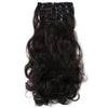 50cm Long Curled Wavy bundle Hair extension 7 clips in luxury Fashion