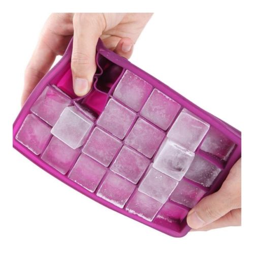 Silicone Mold Ice Cube Container Ice Tray Ice-making Box  rose red