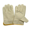 one psc Mig Welding WELDERS Work Soft Cowhide Leather Plus Gloves 25cm Dark Colo