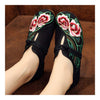 Camellia Old Beijing Embroidered Cloth Shoes