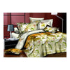 3d Fleur dessus de Lit / Couverture Bâche 4pc Set Coton Poncé 003
