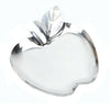 Acero Inoxidable Aderezo Plato Mostaza Plato con 2 Funda Manzana Forma