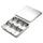6 Lattice Nonmagnetic Japanese Type Square Seasoning Box Stainless Steel