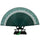 Butterfly Bone Lace Silk Folding Fan Artware    green