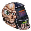 Auto Darkening Welding Helmet with Large Skull Graphics & Adjustable Head Straps