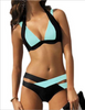 Women Bikini Swimsuit Summer  bandage Style Color patched pattern various color