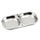 Stainless Steel Seasoning Dish Mustard Dish with 2 Case square