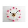 Precioso Flor Romántico Rosa Bricolaje Reloj Campo Simple Estiloso 02