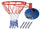 Basketball Hoop with net Wall Mounted Outdoor Hanging Basket 18'' 45cm