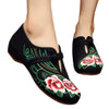 Camellia Old Beijing Embroidered Cloth Shoes
