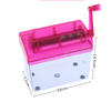 Mini A6  Paper Shredder Manual Paper Cutter Shredder Tabletop Shredder Pink