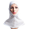 Dignified  Muslim Hollow Scarf Kerchief Hat Macrame Lace   white