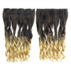 24" 60cm Long Curly Braids Gradient Ramp  5 Cards hair extension