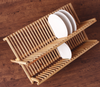 Wooden double layers 2 Tiers Dish Dryer Rack