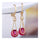 Lifelong Love AAA Zircon Earrings    gold plated red zircon