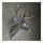 Plastic Deer Head Wall Hanging Decoration silver