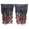 24" 60cm Long Curly Braids Gradient Ramp  5 Cards hair extension