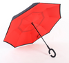C-Handle Parasol Folding Rain Windproof Umbrella Double Layers Inverted Reverse
