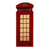 Europe Vintage Red Telephone Booth Bar Wall Hanging Decoration