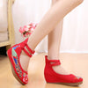 Old Beijing Cloth Shoes Embroidered Shoes High Heeled Shoes Woman National Style