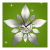 Acrylic Home Sticking Wall Clock Five-pointed Star Flower