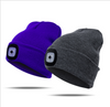 UNISEX LED Beanie Cap Rechargable Forehead Lamp