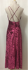 Sexy Burgundy Velvet Backless Maxi Evening Cocktail Long Party Dress