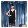Sexy Uniform Underwear Tassel Dress Halloween    black