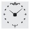 Mirror Wall Clock Super Large Size DIY Creative 3D   black