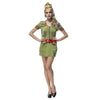 Marine Vert Kaki Drillmaster Halloween Jeu Uniforme Femme Refinement Déguisement