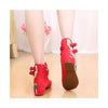 Cowhell Sole Embroidered Shoes Increased within National Style Old Beijing Cloth