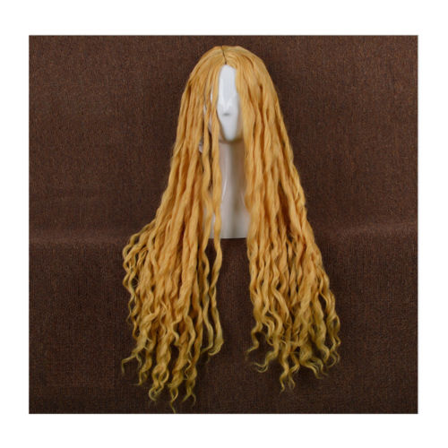 Lord of the Rings The Hobbit Elf Galadriel long flaxen wavy cosplay full wig